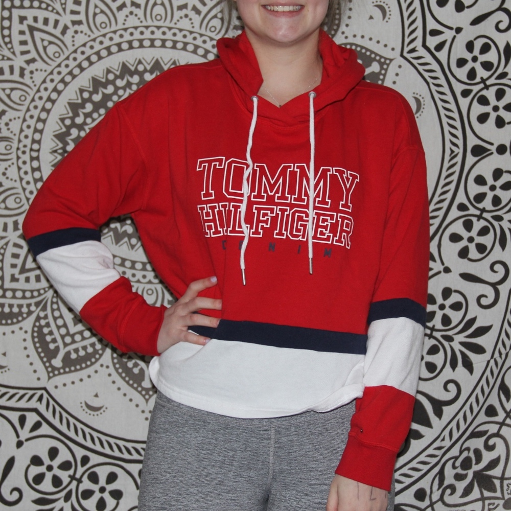 Tommy denim hockey hoodie